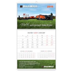„DWB Underground Technologies“ sieninis kalendorius, 2019 m.