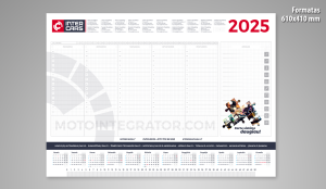 UAB „Inter Cars“ kalendorius, 2025 m.