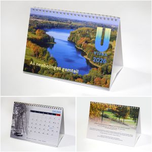 Verčiamas stalo kalendorius, 2026 m.