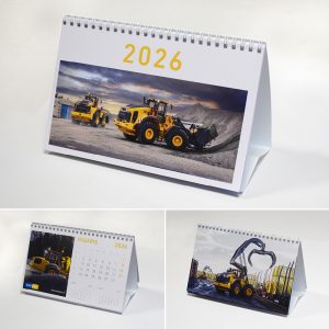 Verčiamas stalo kalendorius, 2026 m.