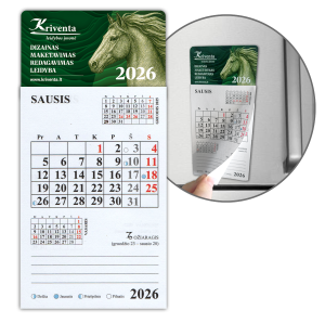 LĮ „Kriventa“ kalendoriai-magnetukai šaldytuvui