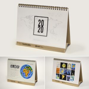 Verčiamas stalo kalendorius, 2020 m.