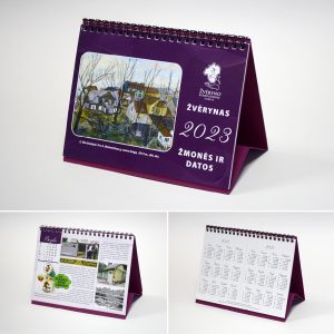 Verčiamas stalo kalendorius, 2023 m.