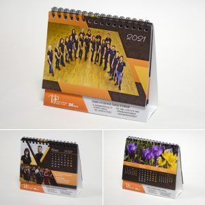 Verčiamas stalo kalendorius, 2021 m.