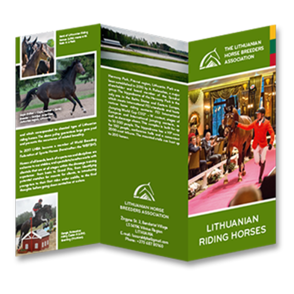 „Lithuanian Riding Horses“ lankstinukas