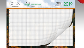 VAATC kalendorius bloknotas, 2019 m.