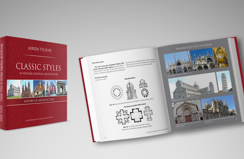 Airida Tylienė „Classic styles of Western European architecture“, 200x200 mm