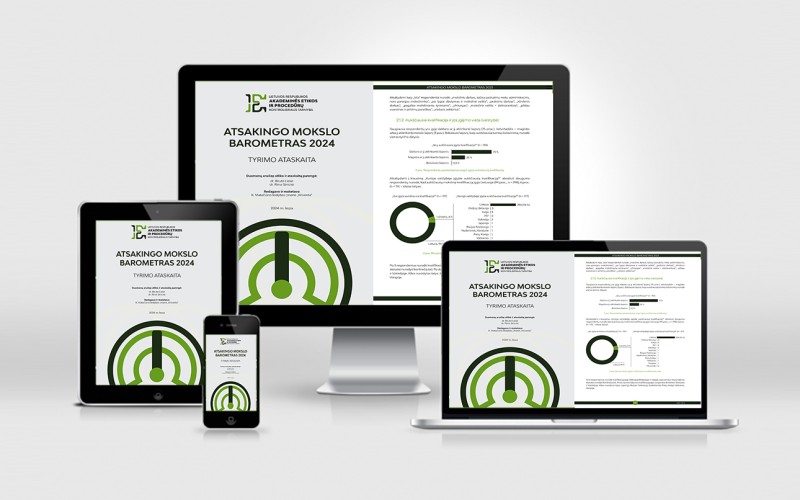 „Lietuvos Respublikos akademinės etikos ir procedūrų kontrolieriaus tarnyba. Atsakingo mokslo barometras 2024. Tyrimo ataskaita“