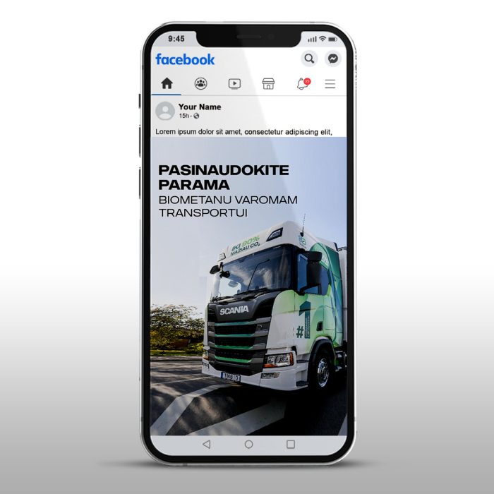 „Scania“ reklamjuostė, „Facebook“