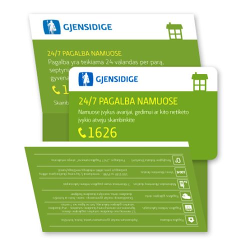 Gjensidige kortelė ir atmintinė