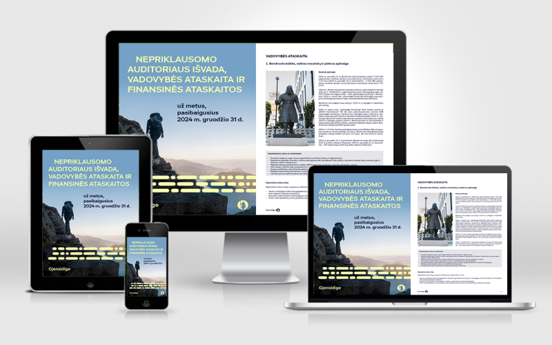 „GJENSIDIGE. Nepriklausomo auditoriaus išvada, vadovybės ataskaita ir finansinės ataskaitos už metus, pasibaigusius 2024 m. gruodžio 31 d.“