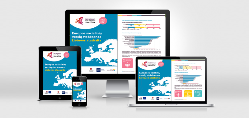 „Europos socialinių verslų stebėsenos Lietuvos ataskaita 2023–2024 m.“