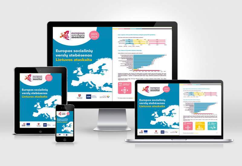 „Europos socialinių verslų stebėsenos Lietuvos ataskaita 2023–2024 m.“