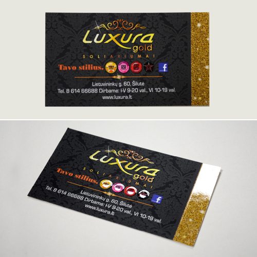 „Luxura“ vizitinės kortelės