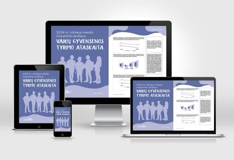 „2024 m. Vilniaus m. mokyklinio amžiaus vaikų gyvensenos ataskaita“