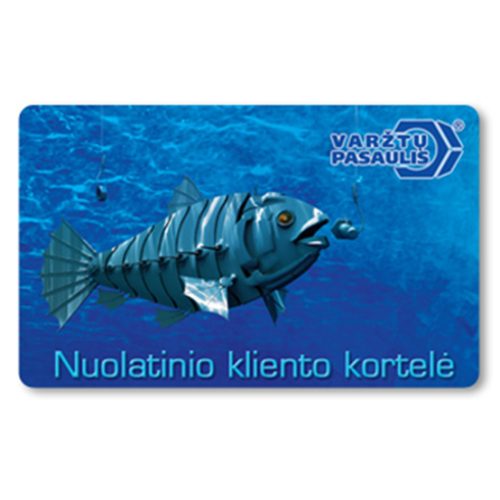 Varžtų pasaulio nuolatinio kliento kortelė