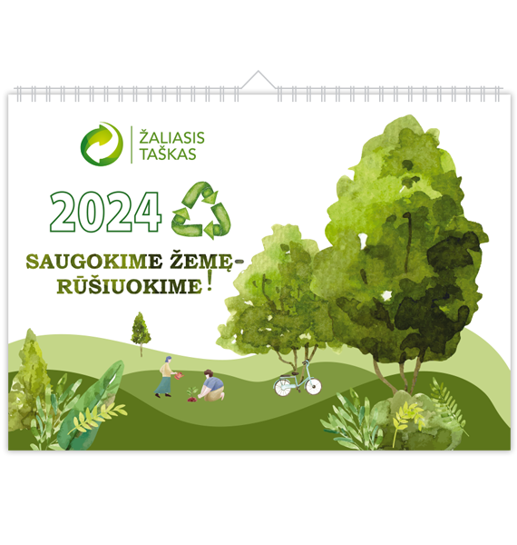 Žaliasis taškas kalendorius 2024