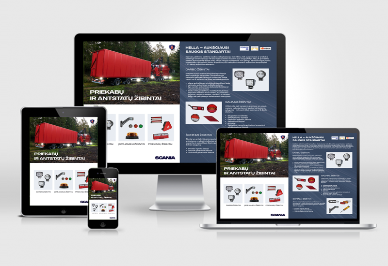 „SCANIA priekabų ir antstatų žibintai“