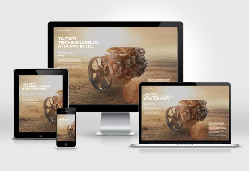 „SCANIA. Naujasis super 11 litrų variklis. Toks pat. Kitoks.“